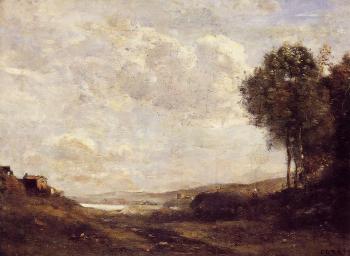 讓 巴蒂斯特 卡米耶 柯羅 Landscape by the Lake 讓 巴蒂斯特 卡米耶 柯羅 Landscape by the Lake